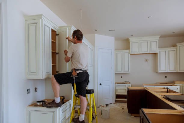 Kitchen island installation in Milltown by JMT Kitchen Cabinet